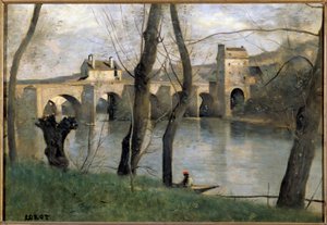 Vue du pont de Mantes