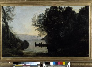 Vue prise de Riva, Tyrol italien - Jean Baptiste Camille Corot