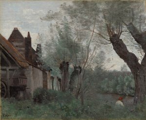 Saules et ferme à Sainte-Catherine-lès-Arras - Jean Baptiste Camille Corot