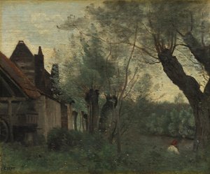 Saules et ferme à Sainte-Catherine-lès-Arras, 1871 - Jean Baptiste Camille Corot