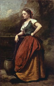 Jeune femme au puits - Jean Baptiste Camille Corot