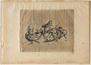 Bacchanale avec enfants et âne - Jean Baptiste Carpeaux