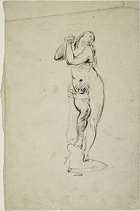 Femme debout avec les mains jointes - Jean Baptiste Carpeaux