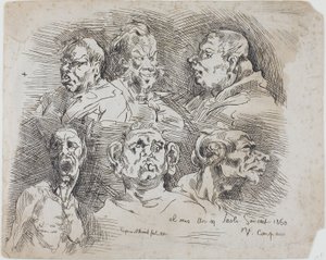 Études de têtes - Jean Baptiste Carpeaux