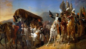 Napoléon rend hommage au courage des blessés