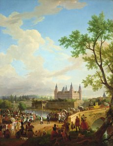 Napoléon et le Baron von Dalberg, Aschaffenburg, 2 octobre 1806 - Jean Baptiste Debret