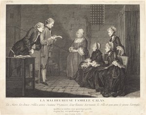 La malheureuse famille Calas - Jean Baptiste Delafosse, after Louis de Carrogis, called Carmontelle