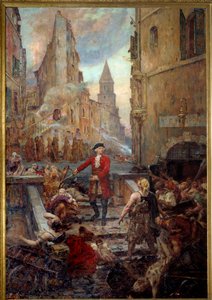 Le Chevalier Roze à la Montée des Aroules à Marseille Nicola Roze (1675-1733) libère le quartier des Armoules à Marseille des cadavres des pestiférés pendant la grande peste de 1720 - Jean Baptiste Duffaud