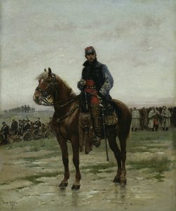 Un officier à cheval