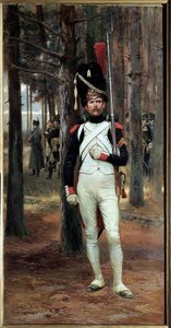 Grenadier à pied de la garde impériale en 1806 - Jean Baptiste Edouard Detaille