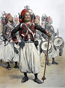 Tambour-major zouave, Afrique du Nord