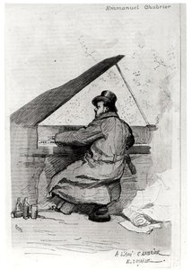 Alexis Emmanuel Chabrier (1841-94) au piano, gravé par Florian - Jean Baptiste Edouard after Detaille
