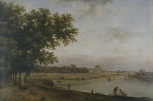 Les Tuileries et le Pont Royal, vus du Cours-la-Reine, en 1783