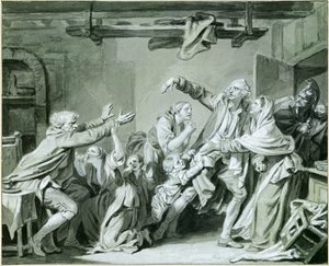 Un père maudit son fils ingrat - Jean Baptiste Greuze