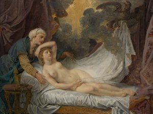 Égine visitée par Jupiter - Jean Baptiste Greuze