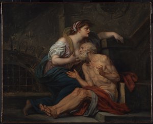 Cimon et Pero : "Roman Charity" (Charité romaine) - Jean Baptiste Greuze
