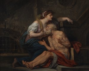 Cimon et Pero : "Roman Charity" (Charité romaine) - Jean Baptiste Greuze