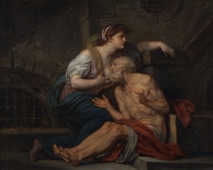Cimon et Pero : "Roman Charity" (Charité romaine) - Jean Baptiste Greuze