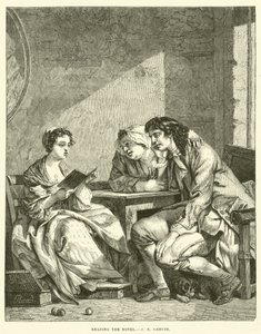 Lecture du roman - Jean Baptiste Greuze