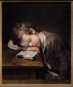 Le petit paresseux - Jean Baptiste Greuze