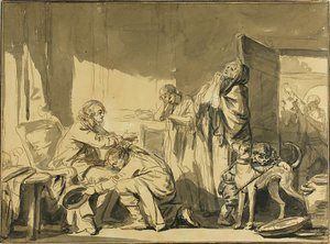 La bénédiction paternelle, ou le départ de Basile - Jean Baptiste Greuze