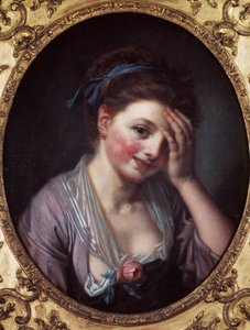 La fille à la rose - Jean Baptiste Greuze