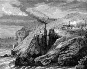 Vue de Cornwall, Angleterre, 19ème siècle - Jean Baptiste Henri Durand Brager