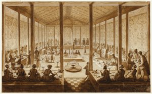 Scène de banquet oriental - Jean Baptiste Hilaire
