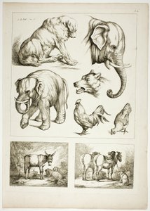 Planche 32 de 38 des Œuvres de J. B. Huet - Jean Baptiste Huet