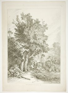 Planche cinq de 38 de Oeuvres de J. B. Huet - Jean Baptiste Huet