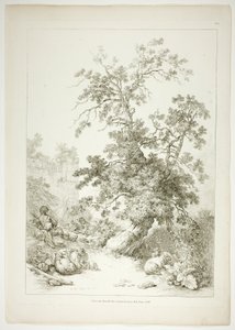 Planche six de 38 de Oeuvres de J. B. Huet - Jean Baptiste Huet