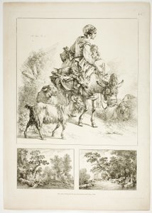 Planche Deux de 38 de Oeuvres de J. B. Huet