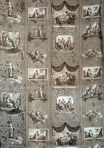 Tapisserie représentant Psyché et Cupidon. D