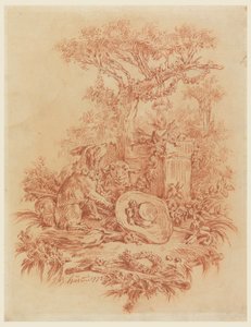 Dessin, Pastorale, 1772 - Jean-Baptiste Huet