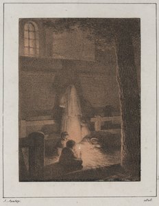 Enfants avec une bougie, 1818