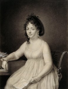 Une dame assise, trois-quarts de longueur, présumée membre de la famille de l