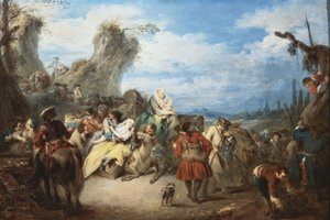 La marche des troupes, appelée Guerre - Jean Baptiste Joseph Pater