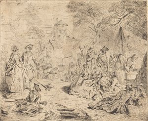 Troupes au repos - Jean Baptiste Joseph Pater