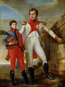Louis Bonaparte (1778-1846) Roi de Hollande et Louis Napoléon (1804-31) Prince héritier de Hollande, vers 1806
