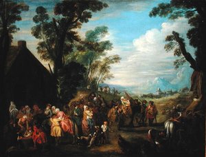 Départ pour la guerre - Jean Baptiste Joseph attr. to Pater