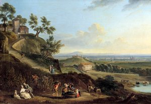 Paysage. Peinture par Jean Baptiste Lallemand - Jean Baptiste Lallemand