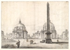 Piazza del Popolo, Rome - Jean Baptiste Lallemand