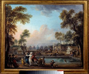 La charge du Prince de Lambesc dans le Jardin des Tuileries le 12 juillet - Jean Baptiste Lallemand