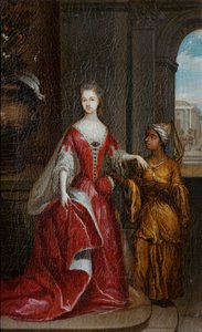 Néerlandais : Elisabeth Savage (1699-1746). Épouse de Frédéric de Nassau-Zuylensteyn, comte de Rochford Élisabeth Savage (1699-1746). Épouse de Frédéric de Nassau-Zuylensteyn, comte de Rochford - Jean Baptiste Lantscroon