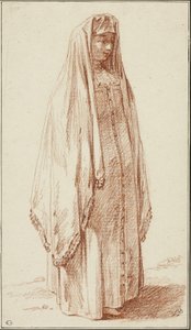 Une femme en robe russe - Jean Baptiste Le Prince