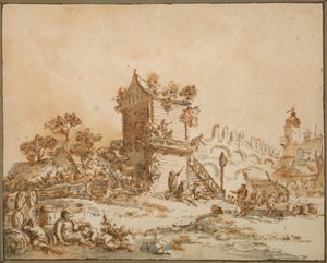 La taverne de Moscou, vers 1773 - Jean Baptiste Le Prince