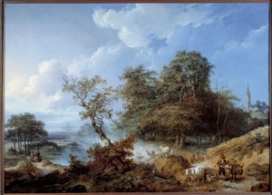 Paysage animé - Jean Baptiste Leprince