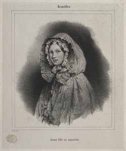 Bruxelles : Jeune fille en cape - Jean Baptiste Madou