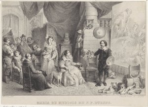 Marie de Médicis chez Rubens dans son atelier - Jean Baptiste Madou