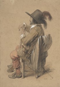 Cavalier assis, milieu du 19e siècle